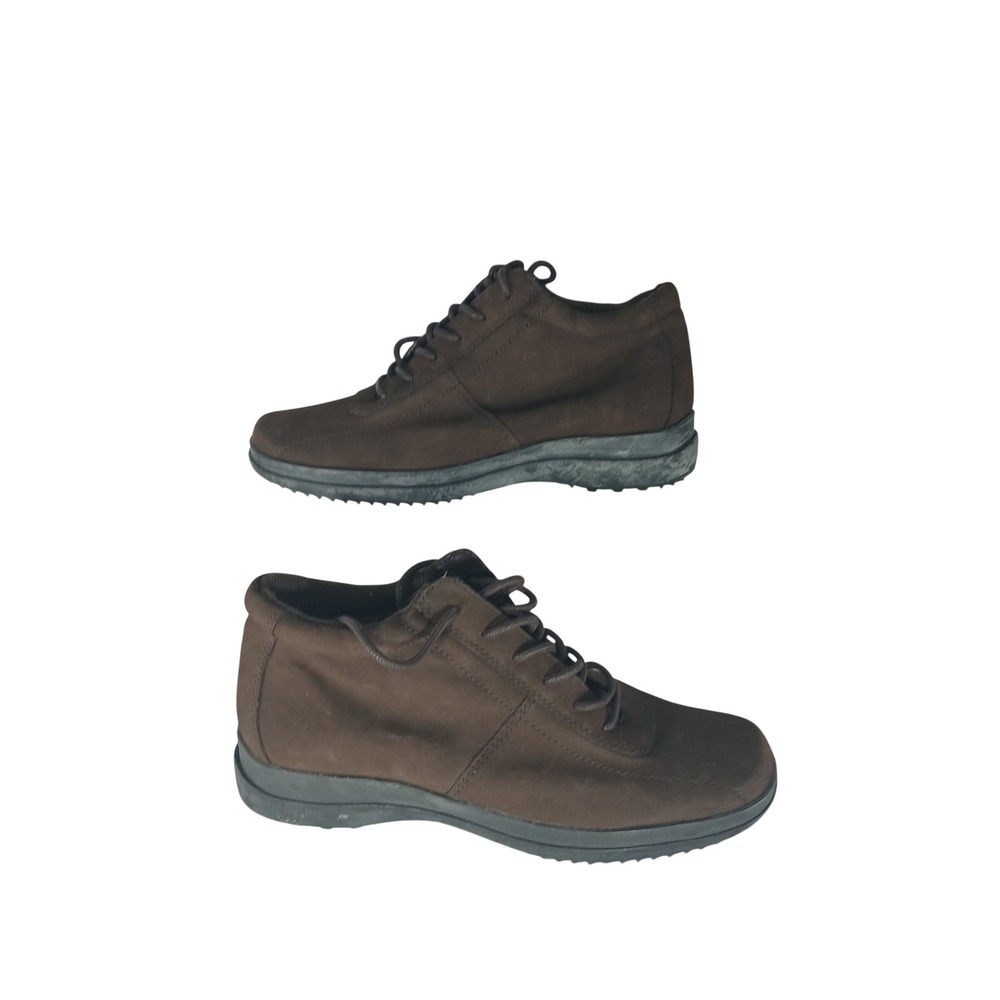 Easy Spirit Upbeats Ankle Boots 8 Brown Lace Up Comfort Walking Booties 0905
